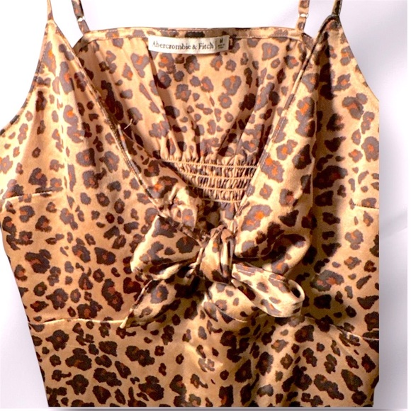 Abercrombie & Fitch Silky Soft Animal Print Spaghetti Strap Top - Picture 4 of 7